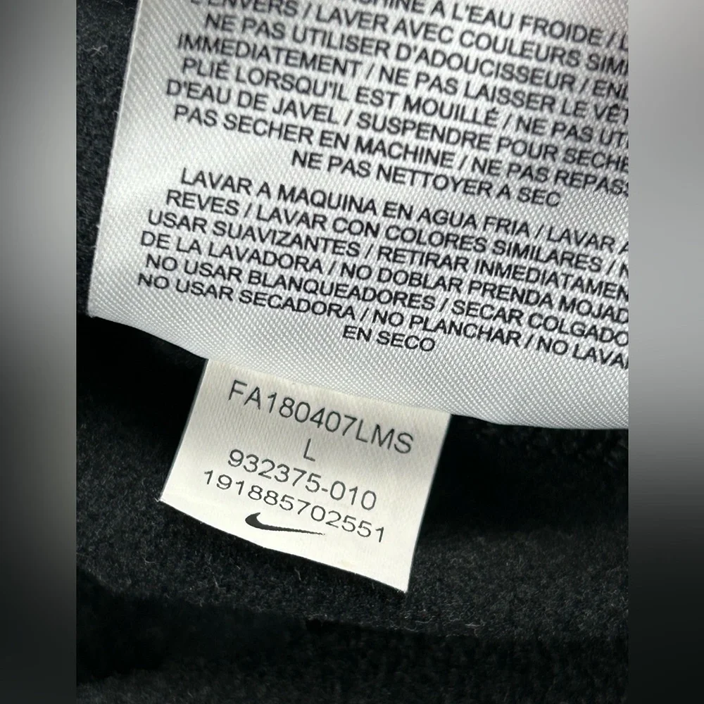 Nike Women’s Dri Fit 1/4 Zip Sweatshirt Charcoal Size Large Running